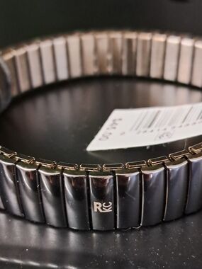 Kenneth Cole Black Expansion Watch Band with RC Logo